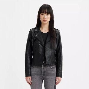 Levi’s Faux Leather Moto Jacket size medium